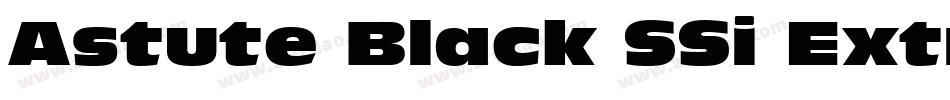 Astute Black SSi Extra Bold字体转换